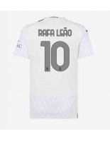 AC Milan Rafael Leao #10 Venkovní Dres pro Dámské 2023-24 Krátký Rukáv